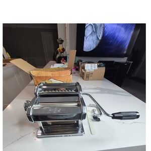 Marcato Atlas 150 Manual Pasta Noodle Maker Machine Stainless Steel Made  Italy